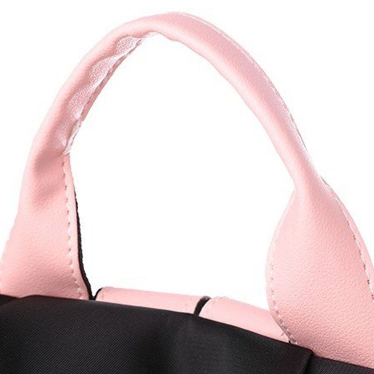 Black Color Block Oxford -reppu