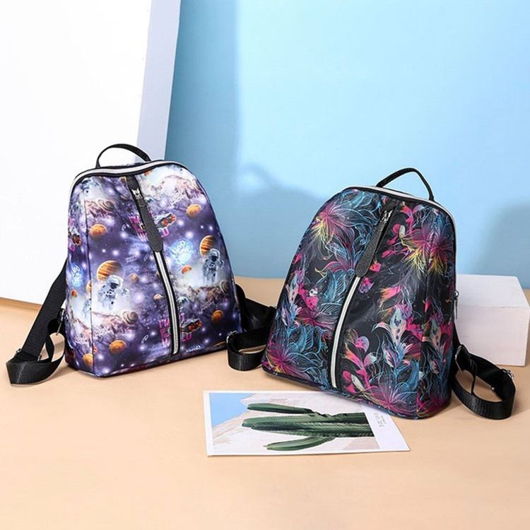 Fish Print Oxford -reppu