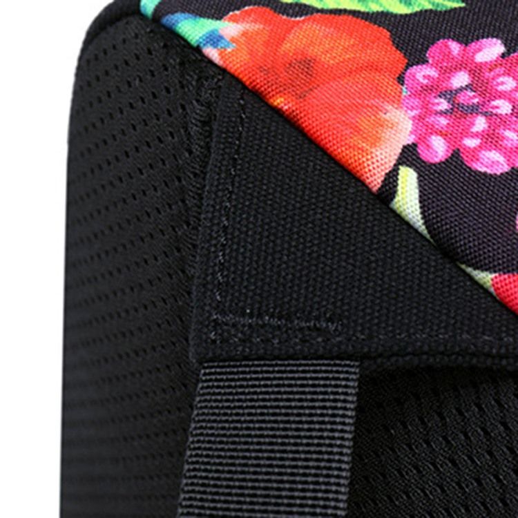 Floral Canvas Zipper Naisten Reppu