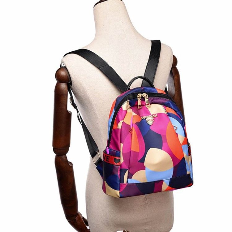 Geometry Print Oxford -reppu