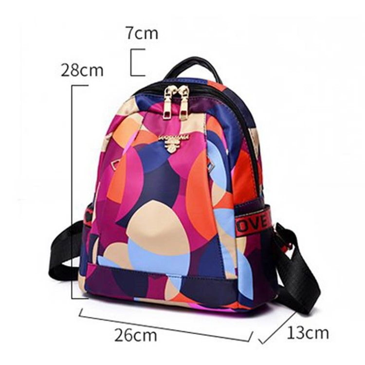 Geometry Print Oxford -reppu