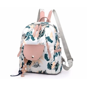 Oxford Print Flap Pocket -reput