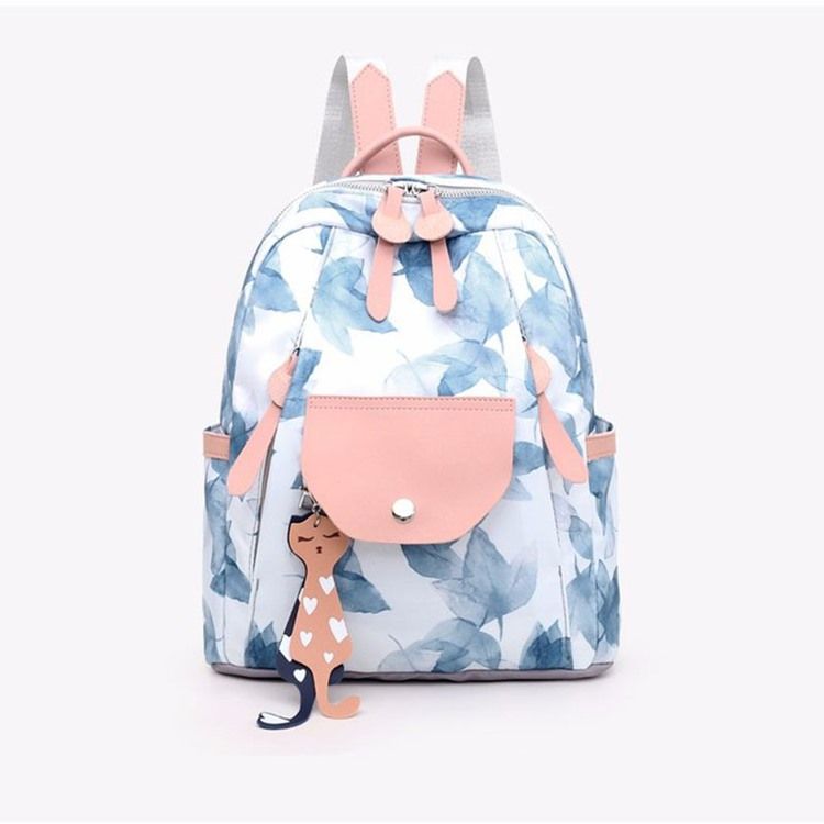 Oxford Print Flap Pocket -reput