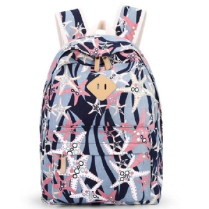 Starfish Print Canvas -reppu