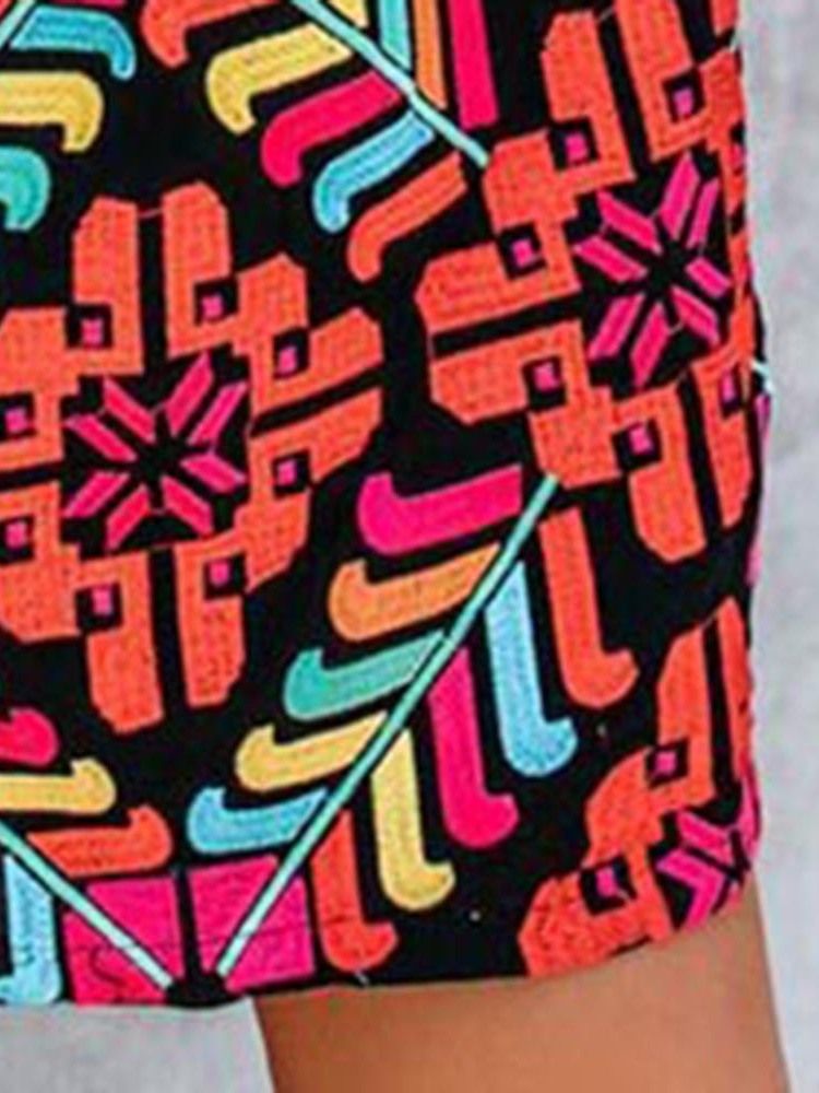 Naisten Afrikkalainen Muoti Tasku Polven Yläpuolella Hihaton Rento Mekko