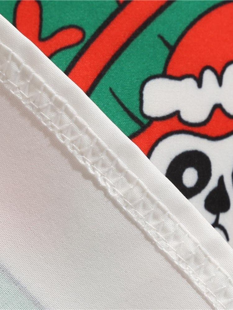 Naisten Pitkähihainen Pyöreä Kaula-aukko Keskikokoinen Sarjakuva Suloinen Mekko