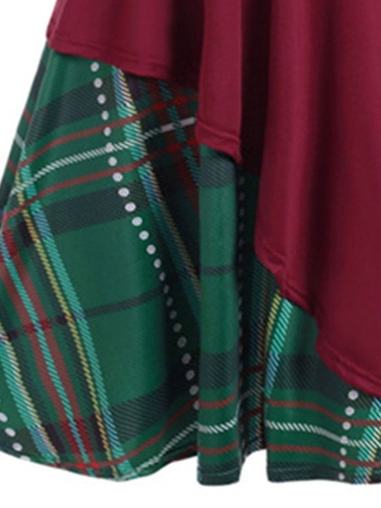 Rusetti Pitkähihainen Bowknot A-linjainen Naisten Makea Mekko