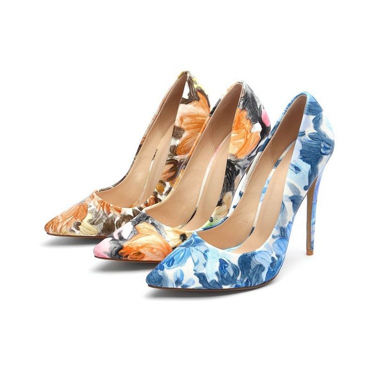 Painettu Stiletto Heel Slip-on Naisten Tanssikengät