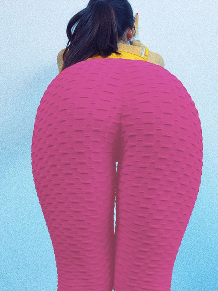 Kiinteät Urheilurennot Naisten Joogahousut Korkea Vyötärö Tiktok-leggingsit