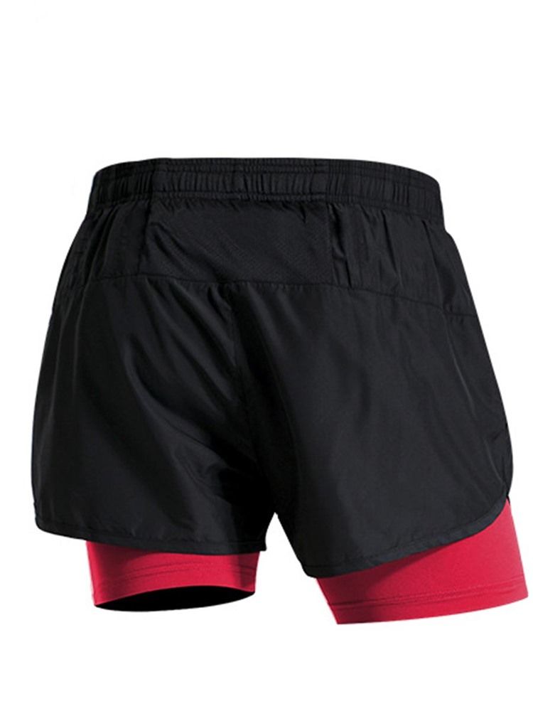 Miehet Color Block Patchwork Gym -urheilushortsit Kesähousut