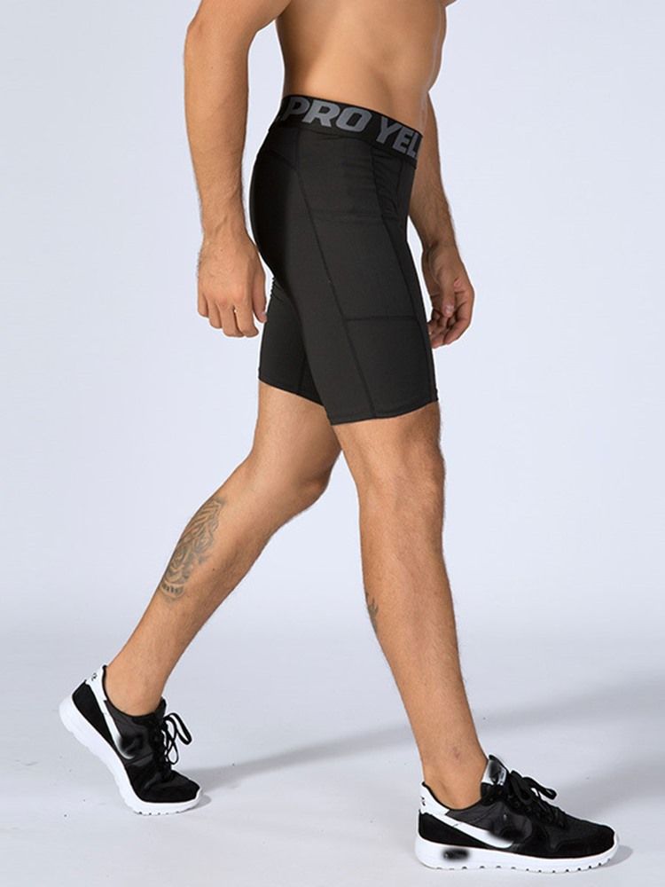 Miehet Color Block Patchwork Shorts -housut