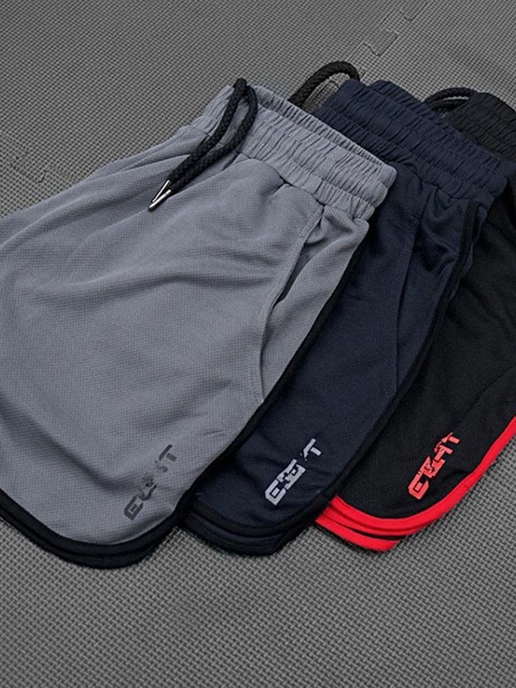 Miesten Letter Shorts -juoksuhousut