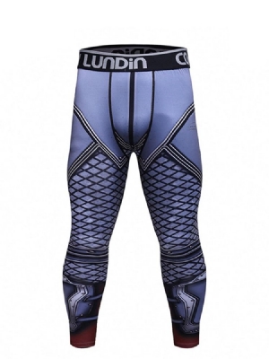 Miesten Print Compression Dry Cool Sports -housut Miesten Housut