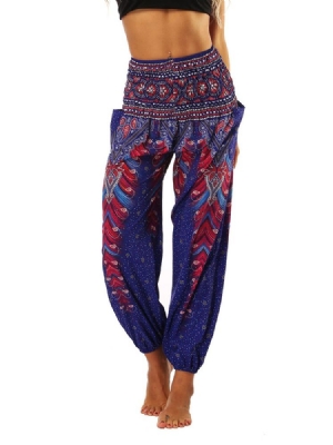 Naisten Geometriset Painetut Boho Yoga -haaremihousut