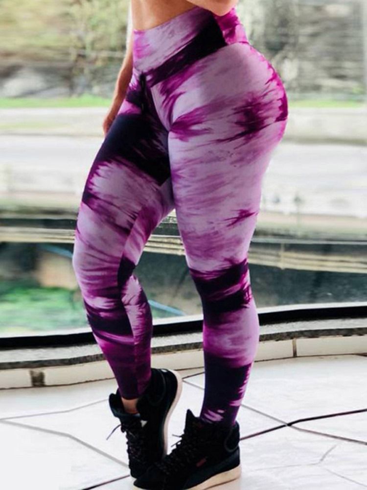 Naisten Gradienttihengittävät Push Up-kuntosaliurheilujoogahousut Korkea Vyötärö Tiktok-leggingsit