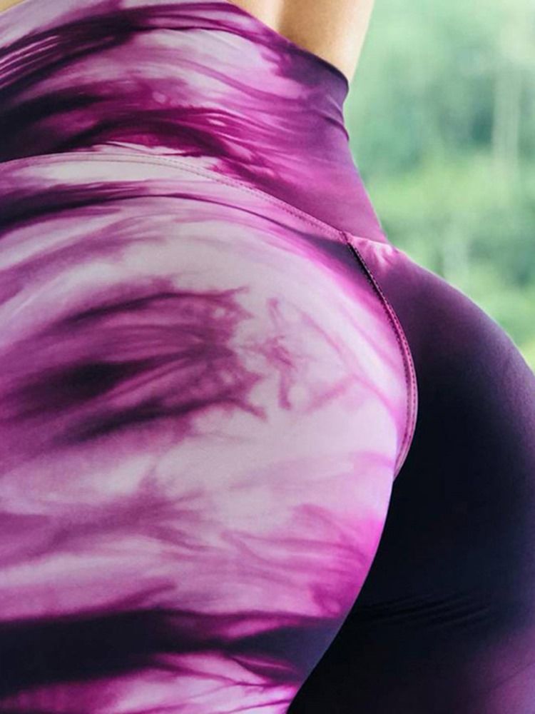 Naisten Gradienttihengittävät Push Up-kuntosaliurheilujoogahousut Korkea Vyötärö Tiktok-leggingsit
