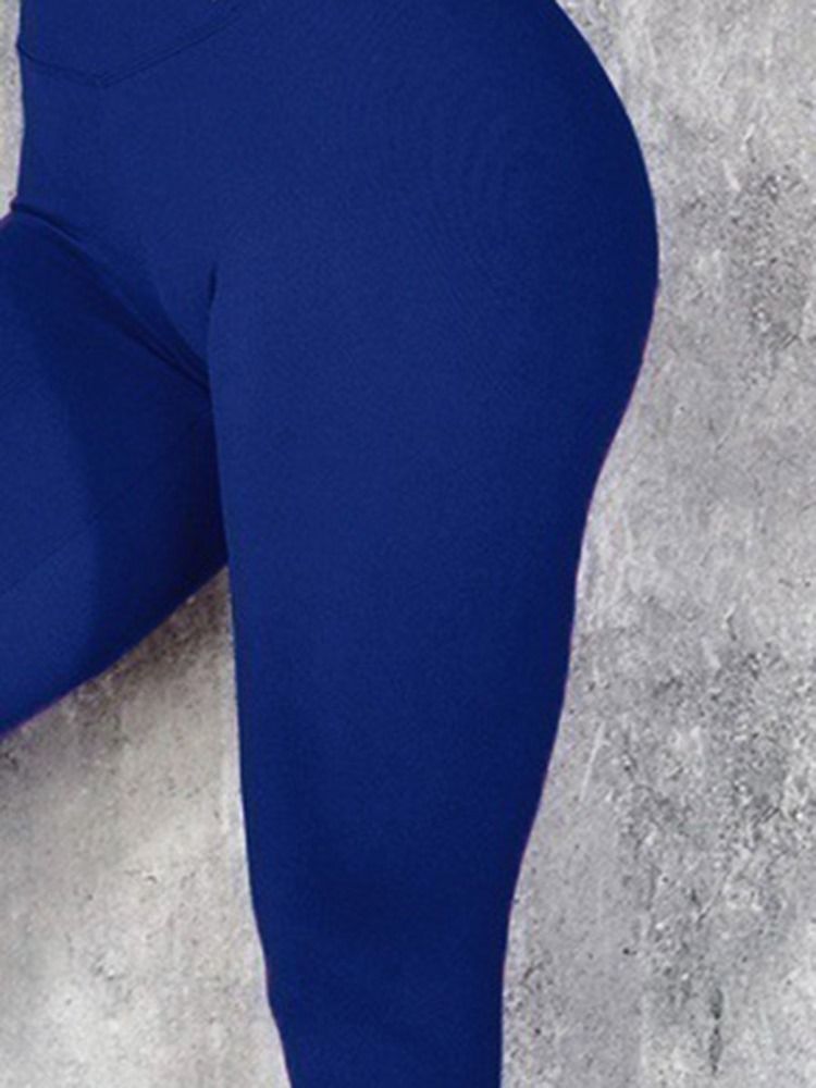 Naisten Kirjainkestävät Joustavat Joogahousut Korkea Vyötärö Tiktok-leggingsit