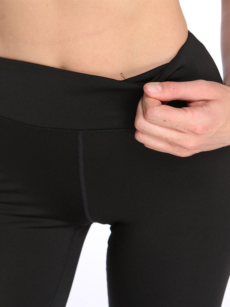 Naisten Kuntosaliurheilu Saumaton Hengittävä Polvipituinen Leggingsit Joogahousut Korkealla Vyötäröllä Tiktok-leggingsit