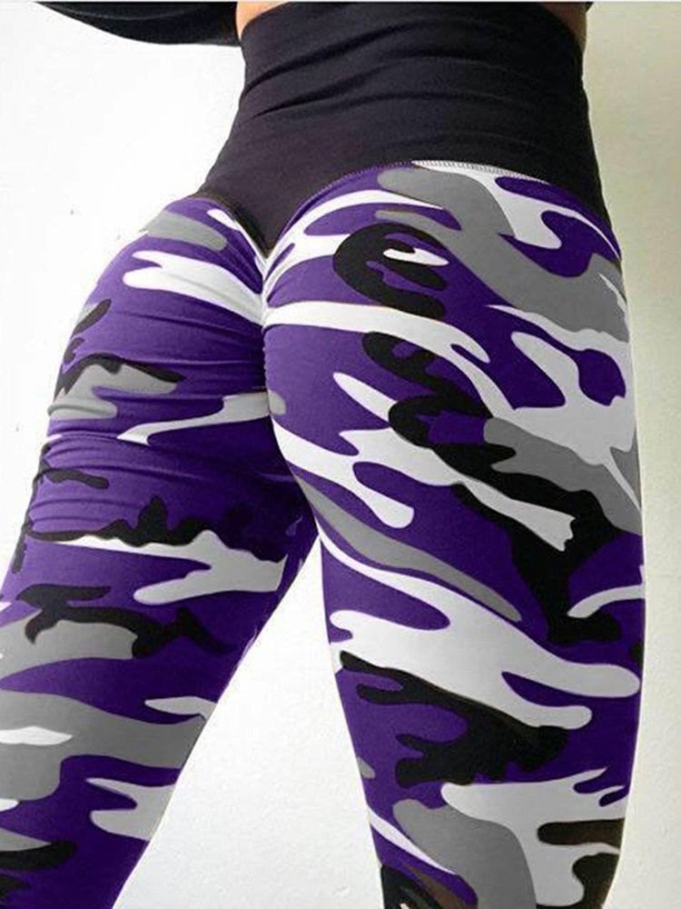 Naisten Naamiointi Anti-hiki Jooga Leggingsit Jooga Housut Korkea Vyötärö Tiktok Leggingsit