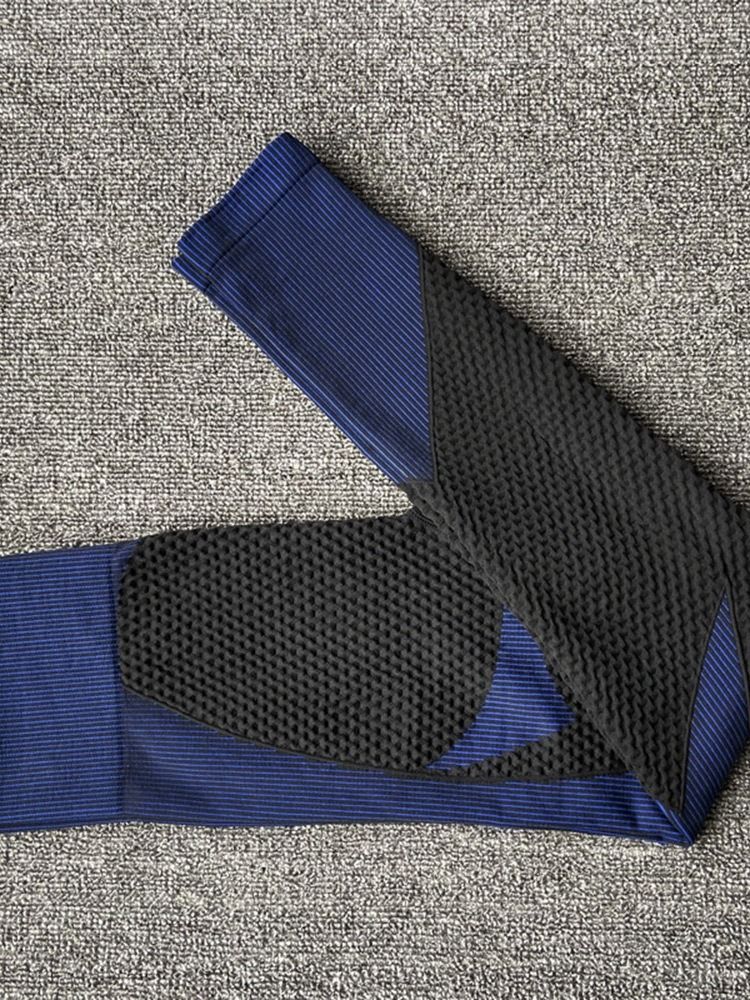 Naisten Nailonhengittävä Tilkkutäkki Naispuoliset Tennishousut Joogahousut Korkea Vyötärö Tiktok-leggingsit