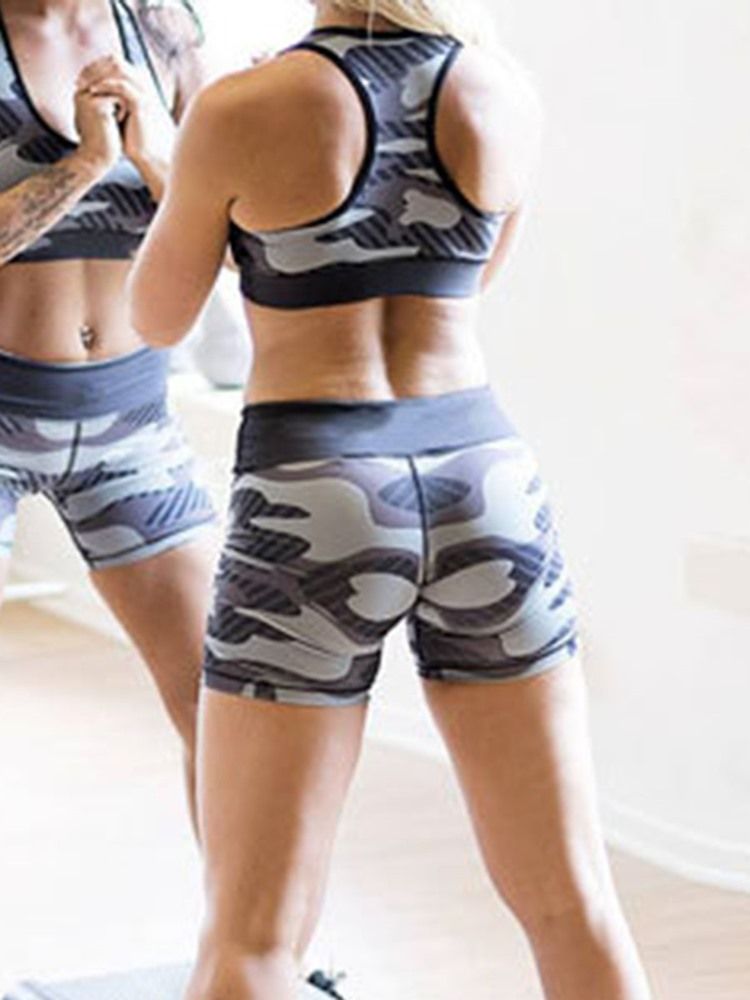 Naisten Painetut Kesän Push Up Gym Sports Shorts -joogahousut