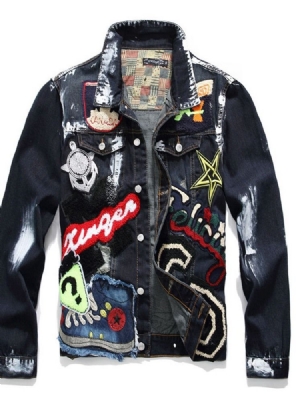 Appliques Lapel European Style -takki