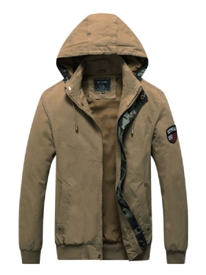 Camouflage Zipper -hupullinen Miesten Takki