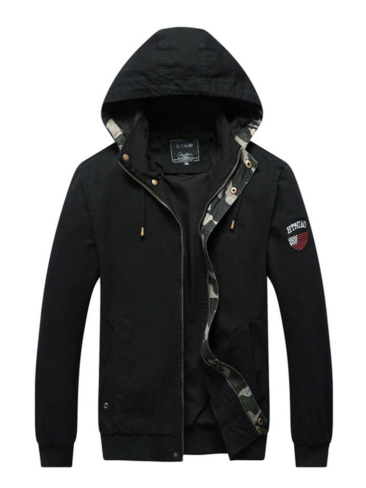 Camouflage Zipper -hupullinen Miesten Takki
