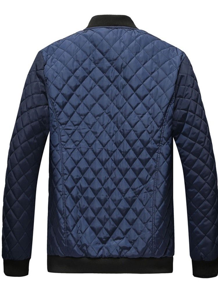 Color Block Zipper Casual Zipper Miesten Untuvatakki
