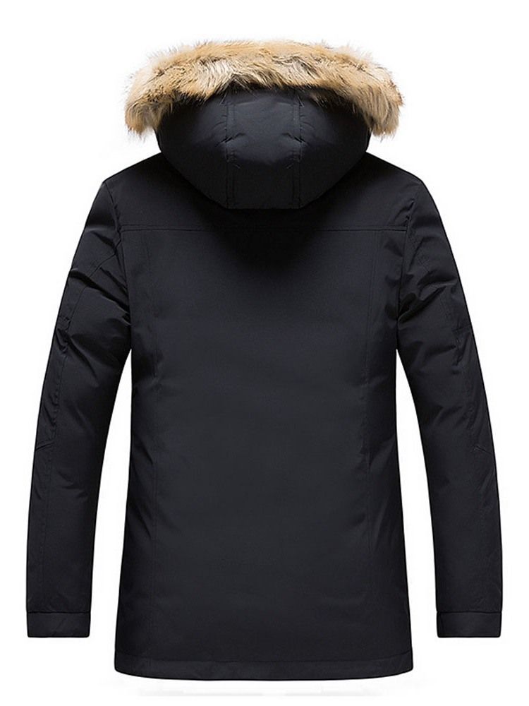 Colour Block Zipper European Miesten Untuvatakki
