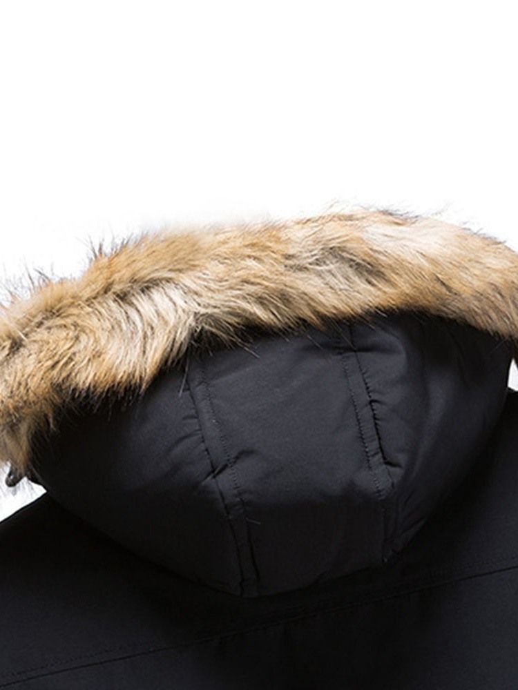 Colour Block Zipper European Miesten Untuvatakki