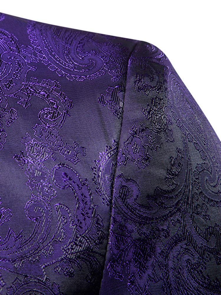 Lapel Vogue Print -hieno Pienikokoinen Miesten Smokki-bleiseri