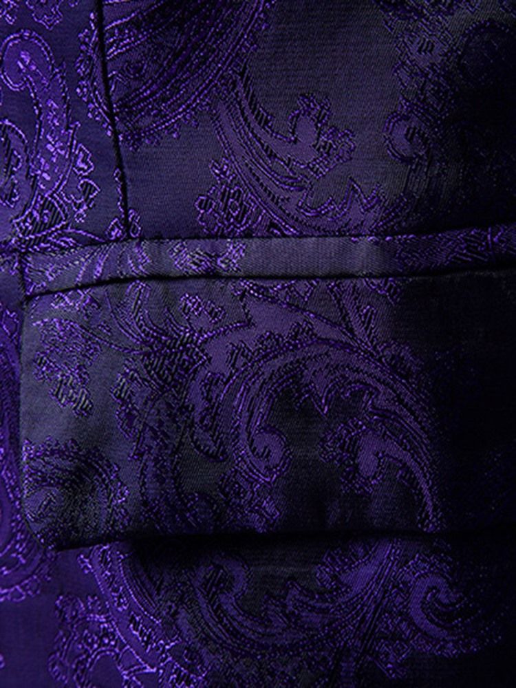 Lapel Vogue Print -hieno Pienikokoinen Miesten Smokki-bleiseri