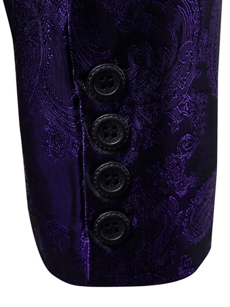 Lapel Vogue Print -hieno Pienikokoinen Miesten Smokki-bleiseri