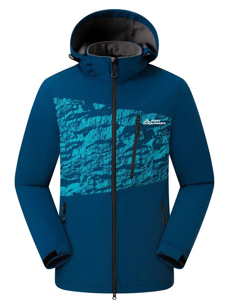 Miesten Color Block Pocket Zipper -takki
