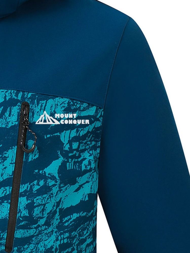 Miesten Color Block Pocket Zipper -takki