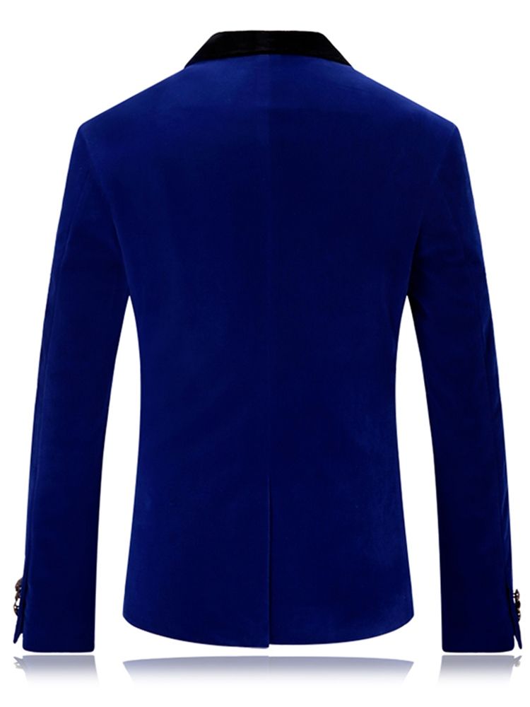 Patched Lapel Vogue Slim Miesten Bleiseri
