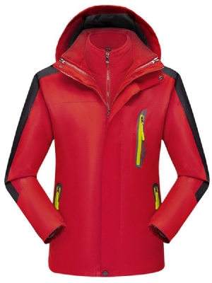 Patchwork Color Block Casual Style Miesten Untuvatakki