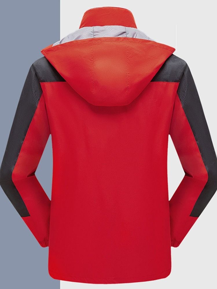 Patchwork Color Block Casual Style Miesten Untuvatakki
