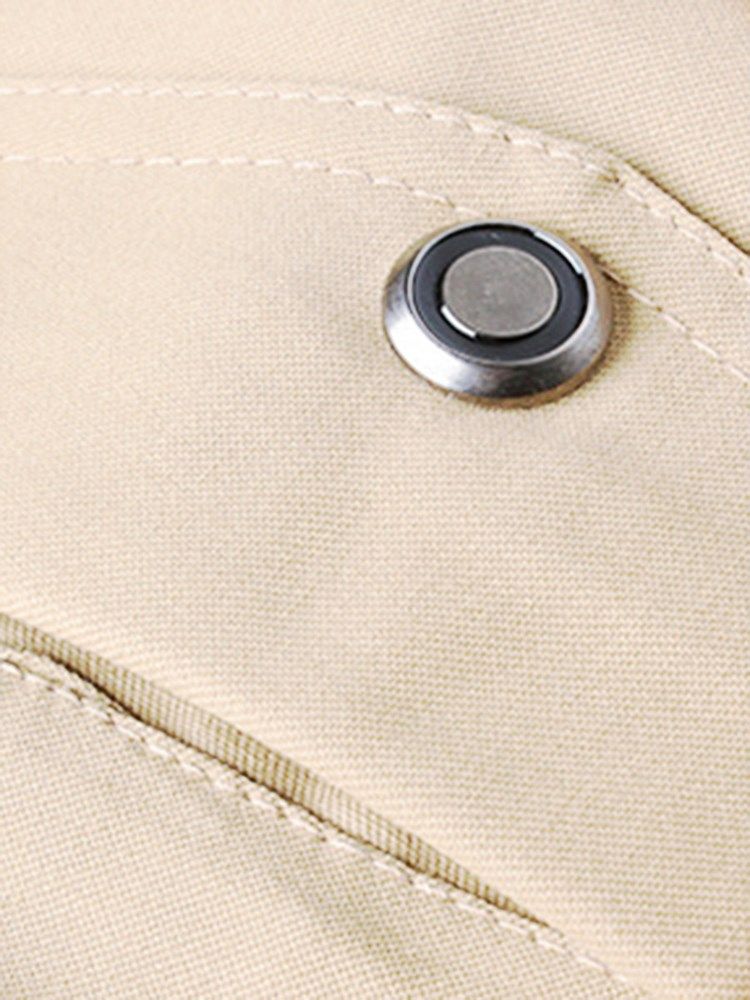Stand Collar Slim Zipper Miesten Lyhyt Takki