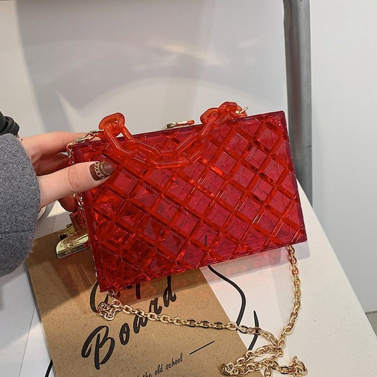 Korean Lock Plain Flap Crossbody -laukut