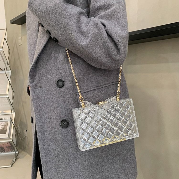 Korean Lock Plain Flap Crossbody -laukut
