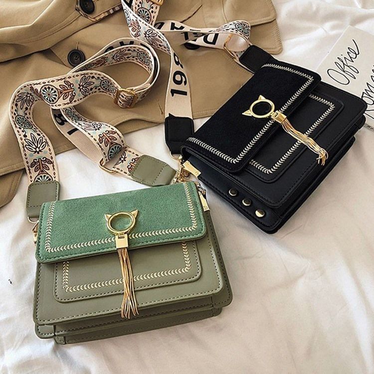 Magneettiset Snap Rectangle Crossbody -laukut