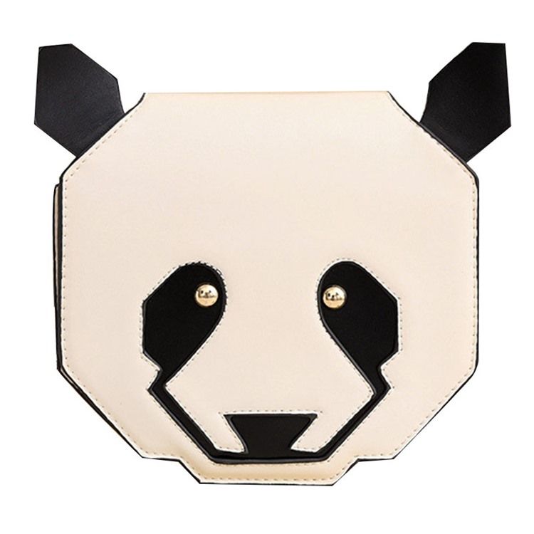 Mahtava Cartoon Panda Shape -olkalaukku