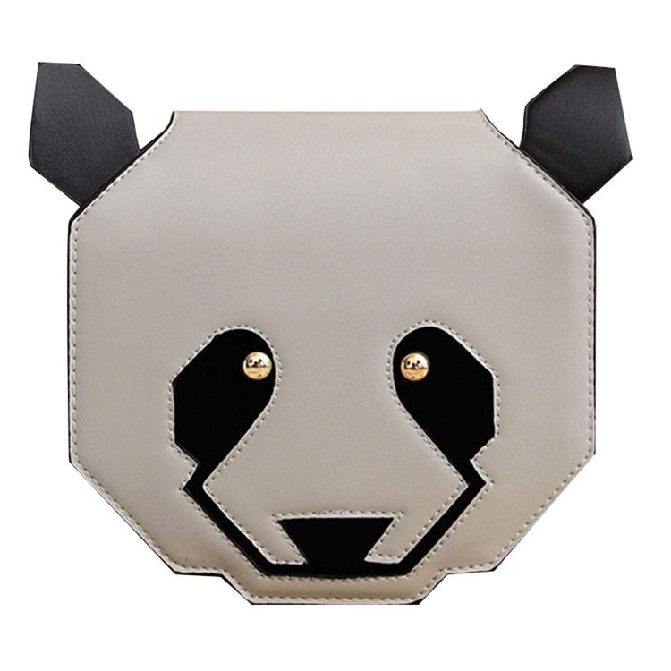 Mahtava Cartoon Panda Shape -olkalaukku