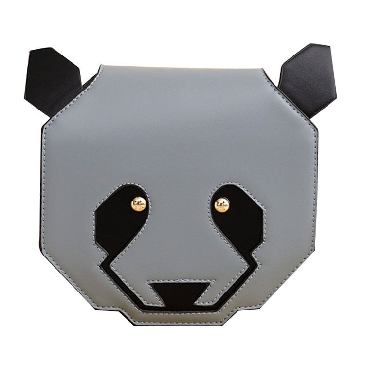 Mahtava Cartoon Panda Shape -olkalaukku