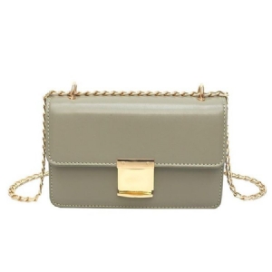 Pu-ketjunlukon Suorakulmion Crossbody-pussit
