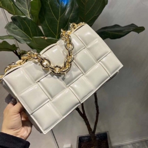 Pu-tavallisen Langan Suorakulmion Crossbody-naisten Laukut