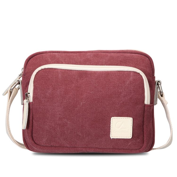 Yksinkertainen Vintage Canvas Olkalaukku