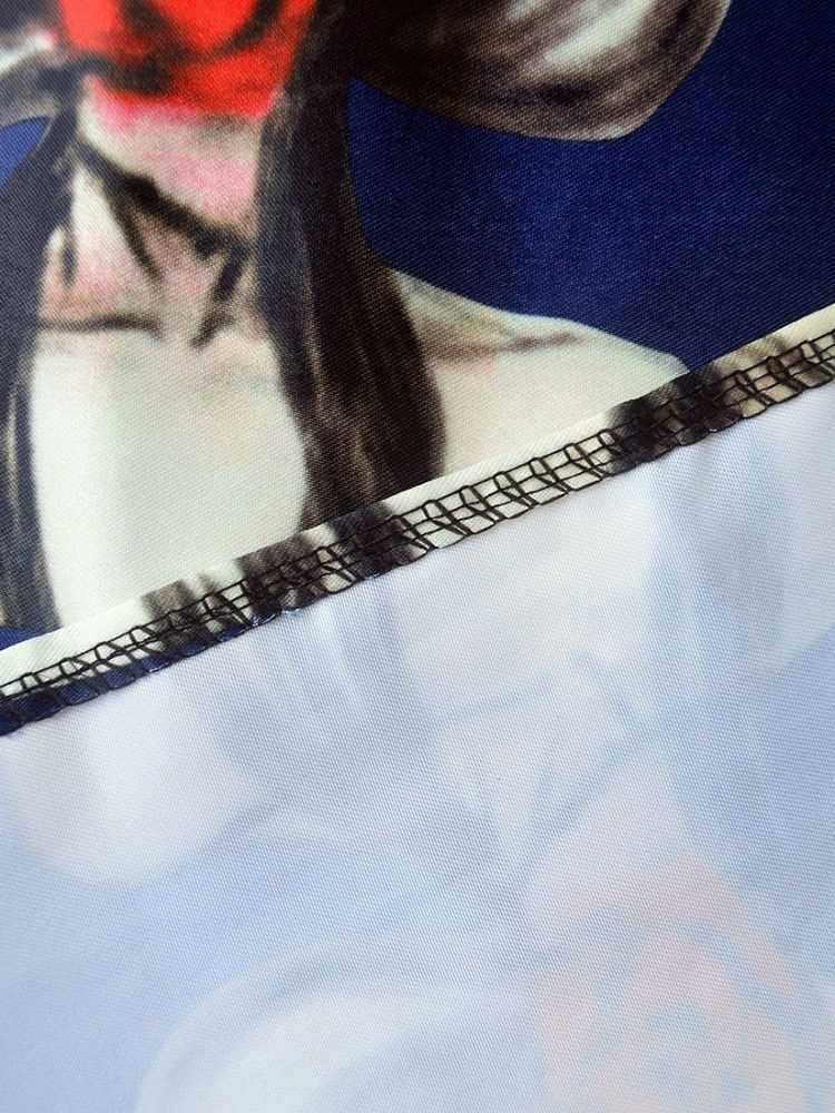 Naisten A-linjainen Sarjakuvapainettu Muotihame